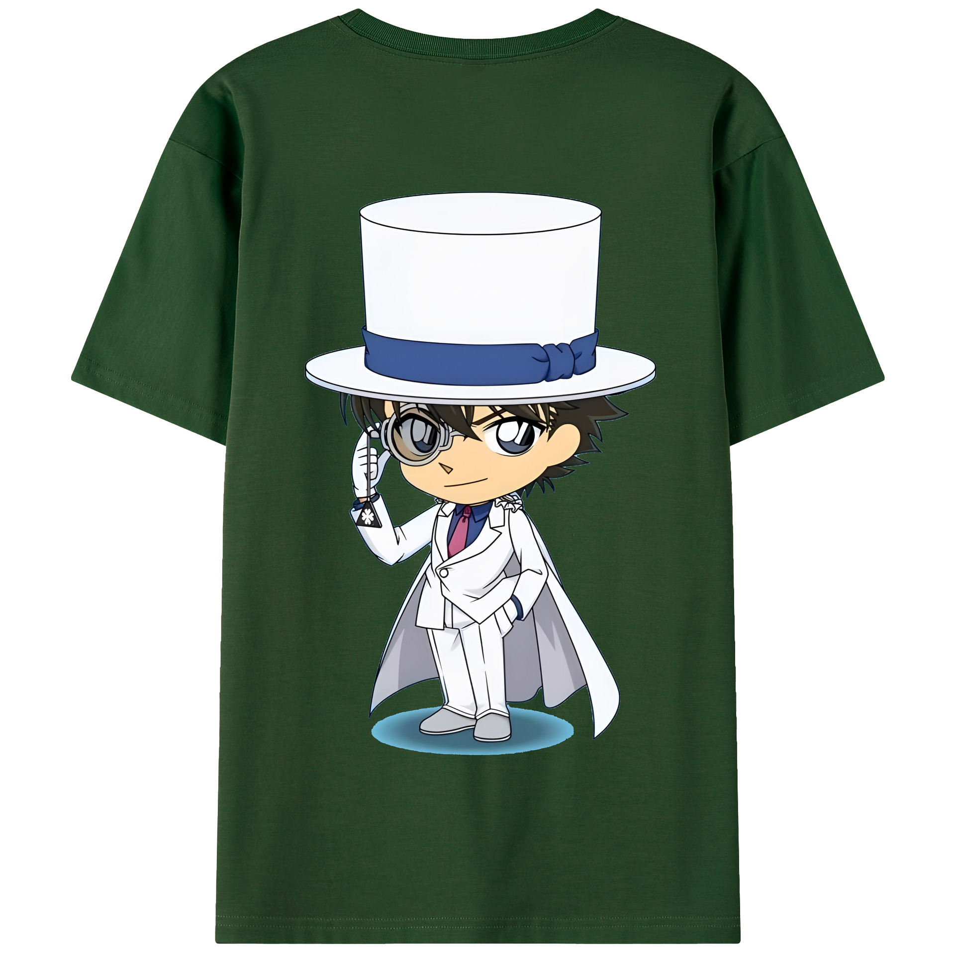 （画像用） 名探偵コナン くろば かいと Detective Conan Kuroba Kaito 綿100％半袖Tシャツ（背面プリント）